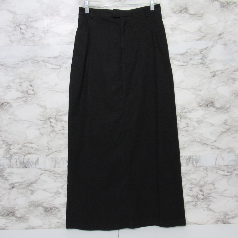 Anthropologie Black Long Maxi Skirt Size 4